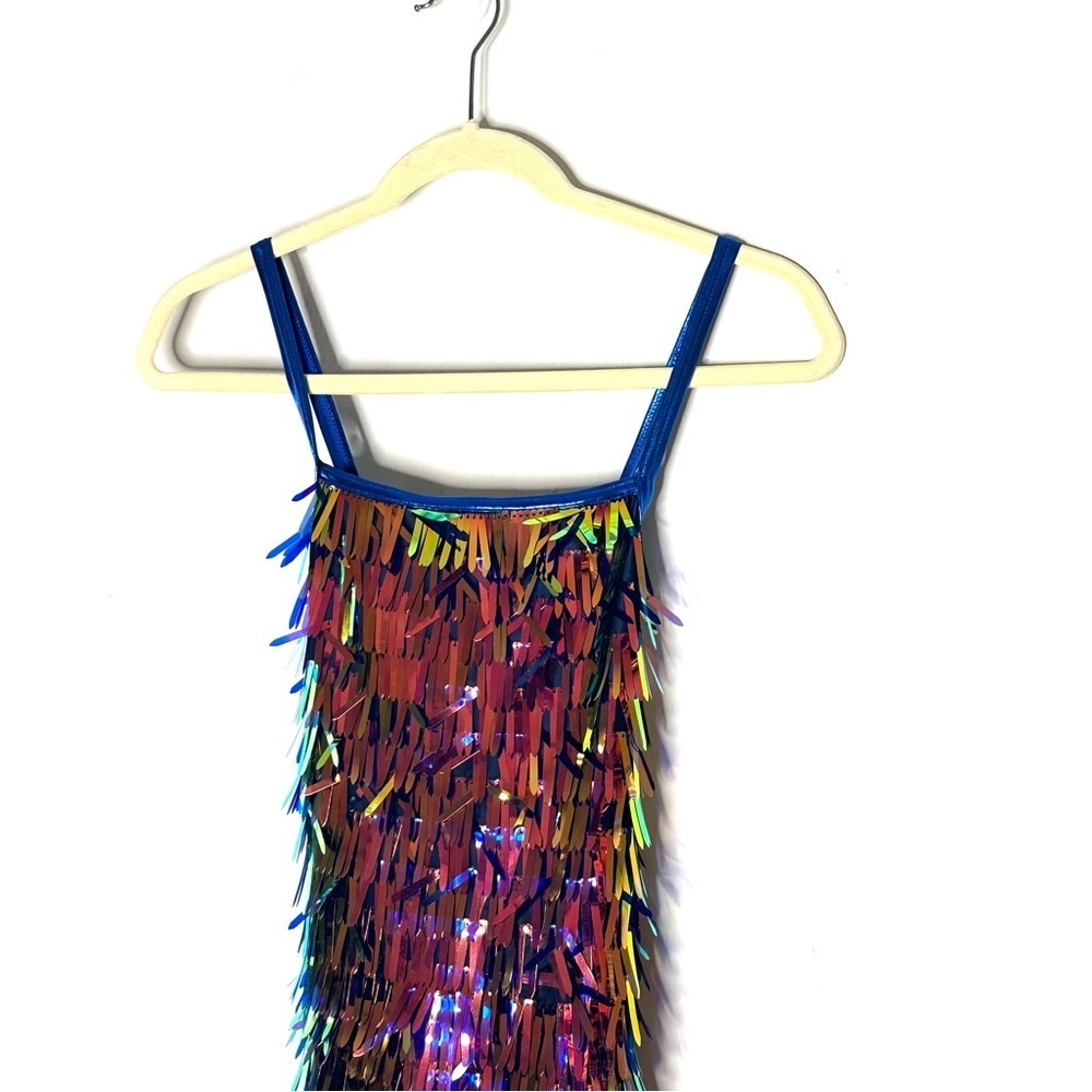 Weissman Elite Oil Slick Teardrop Sequin Dress Adult Medium Costume ‘Houdini’ - Picture 4 of 8